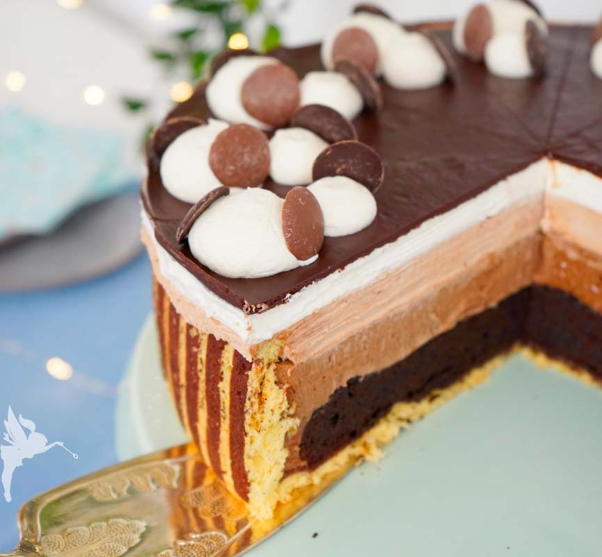 brownie mousse torte