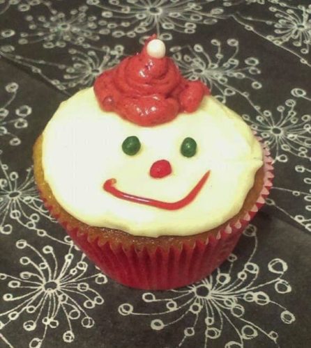weihnachtsmann cupcake