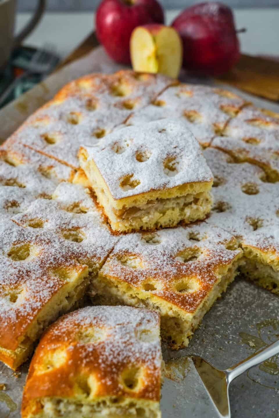 Butterkuchen mit Pudding