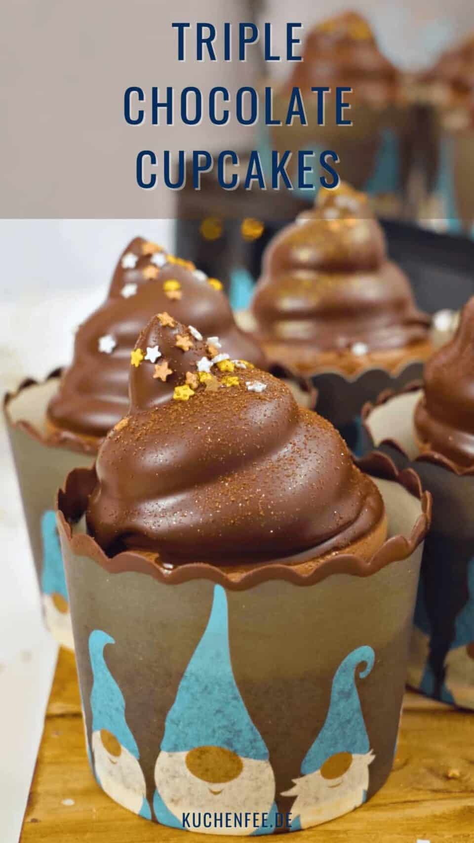 Triple Chocolate Cupcakes