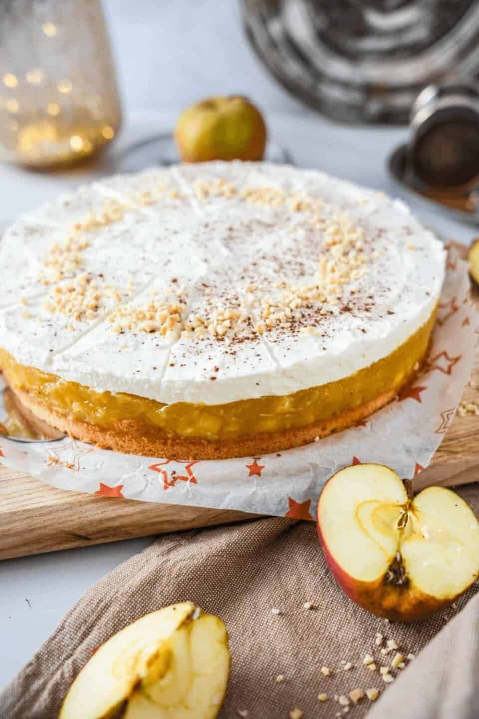 Weihnachtlicher Apfelkuchen