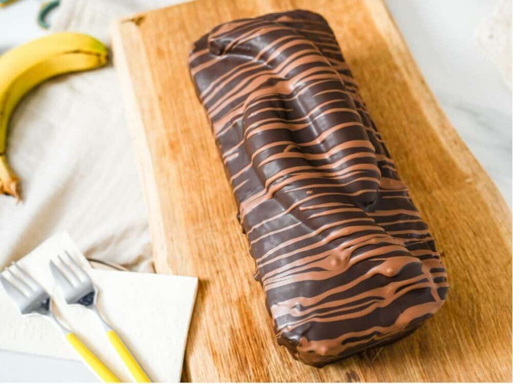 Bananenkuchen mit Schokolade und Marzipan – Kuchenfee Lisa